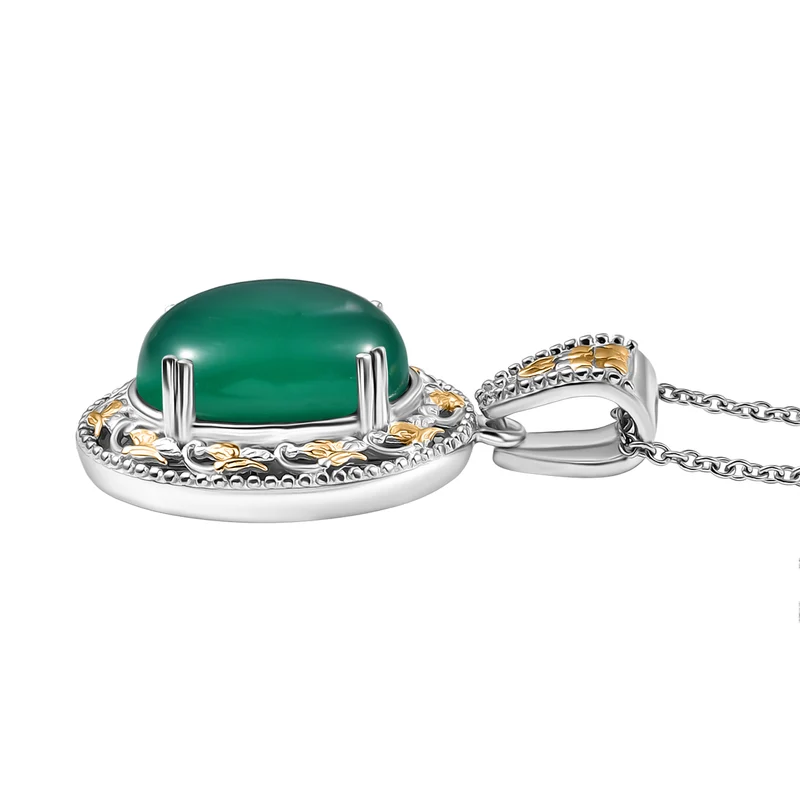 EVER TRUE Verde Onyx Schmuckset ca. 50 cm (Größe 21) ca. 35,81 ct.