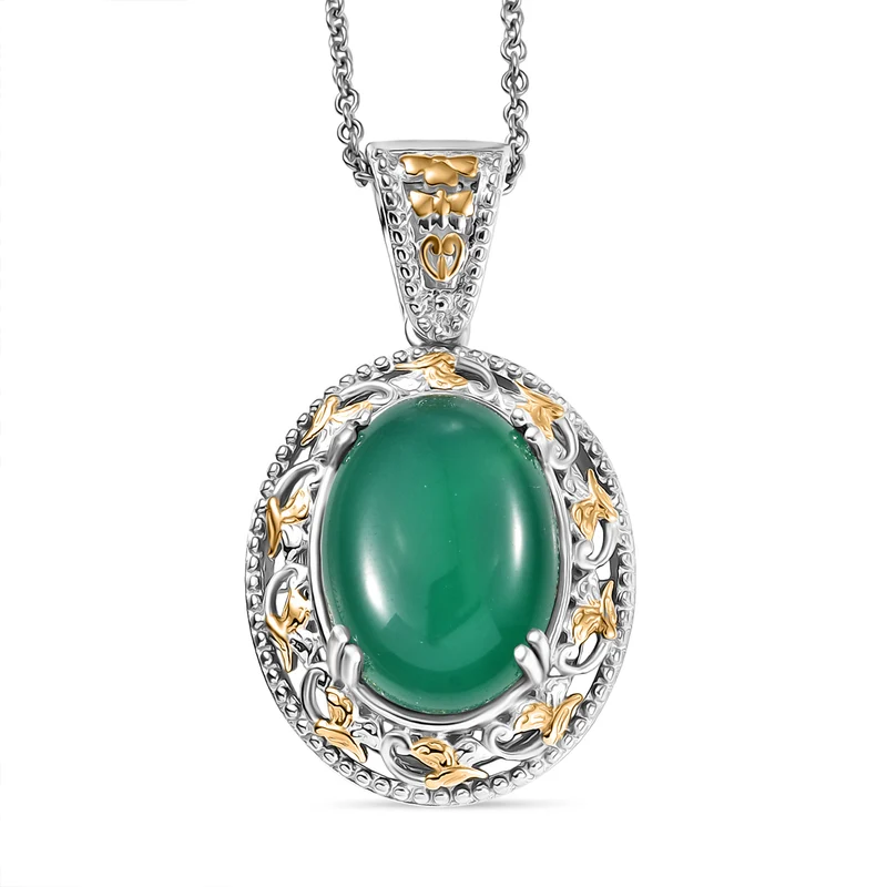 EVER TRUE Verde Onyx Schmuckset ca. 50 cm (Größe 21) ca. 35,81 ct.