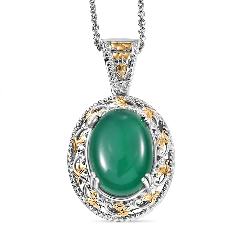 EVER TRUE Verde Onyx Schmuckset ca. 50 cm (Größe 21) ca. 35,81 ct.