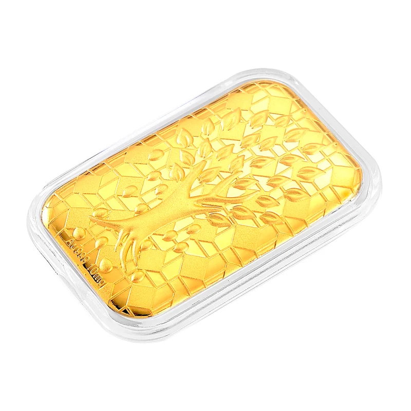 999er Goldfolie mit Lebensbaum-Motiv, 10mg