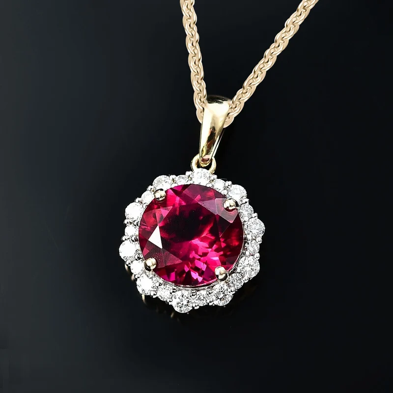 AAA Lab Grown Bixbit, Lab Grown Diamant AGI zertifiziert Schmuckset (10-15 Werktage Lieferzeit) ca. 45 cm 417 Gold Gold ca. 3.50 ct