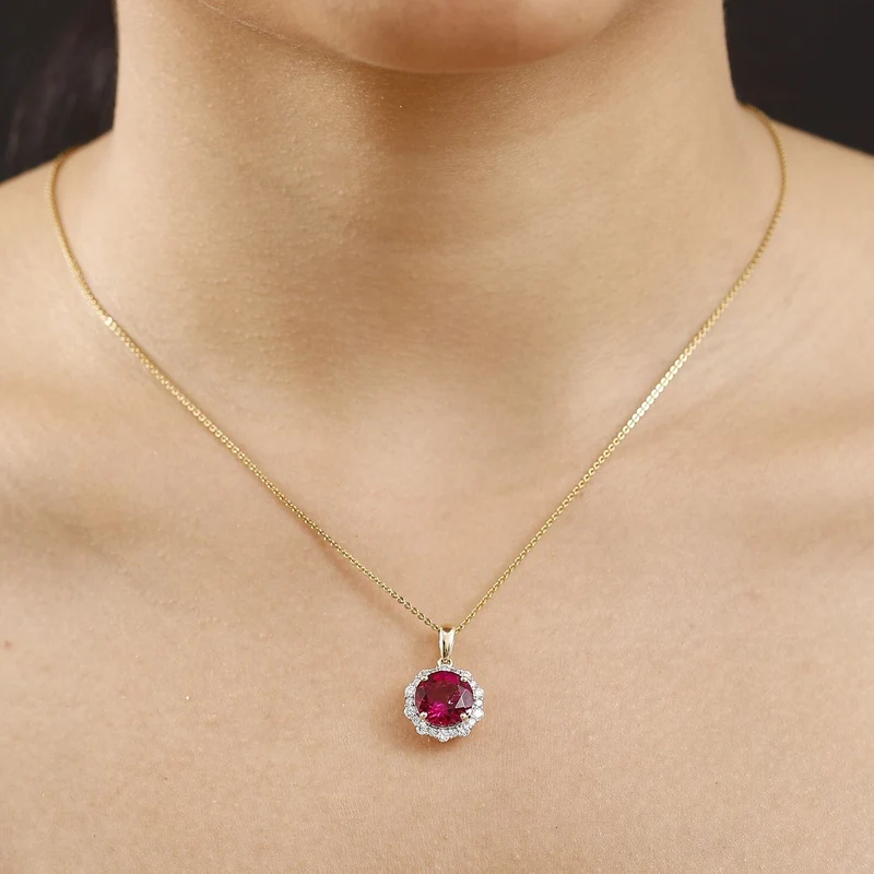 AAA Lab Grown Bixbit, Lab Grown Diamant AGI zertifiziert Schmuckset (10-15 Werktage Lieferzeit) ca. 45 cm 417 Gold Gold ca. 3.50 ct