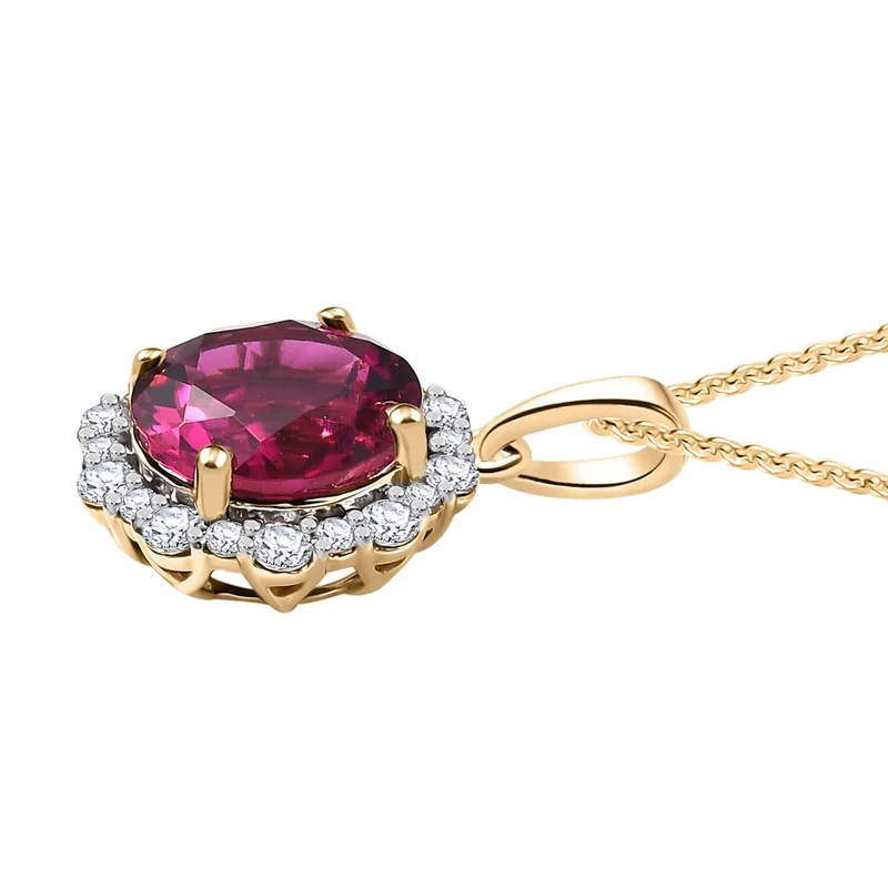 AAA Lab Grown Bixbit, Lab Grown Diamant AGI zertifiziert Schmuckset (10-15 Werktage Lieferzeit) ca. 45 cm 417 Gold Gold ca. 3.50 ct