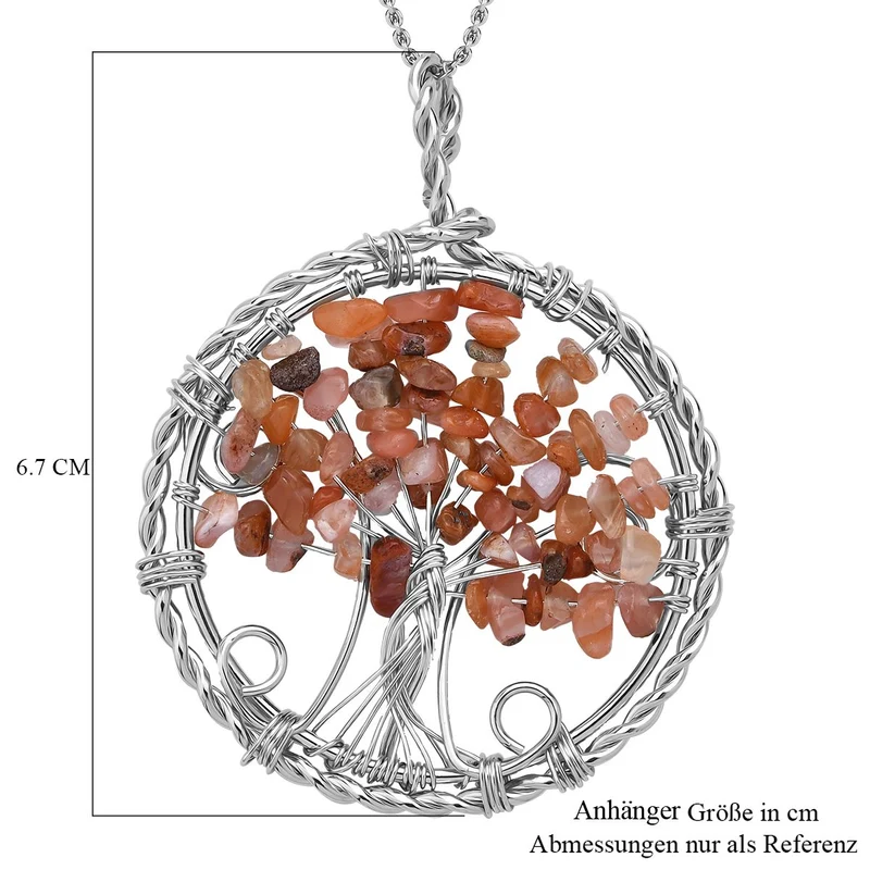 Grüner Aventurin Schmuckset Reiner Edelstahl ca. 37.60 ct