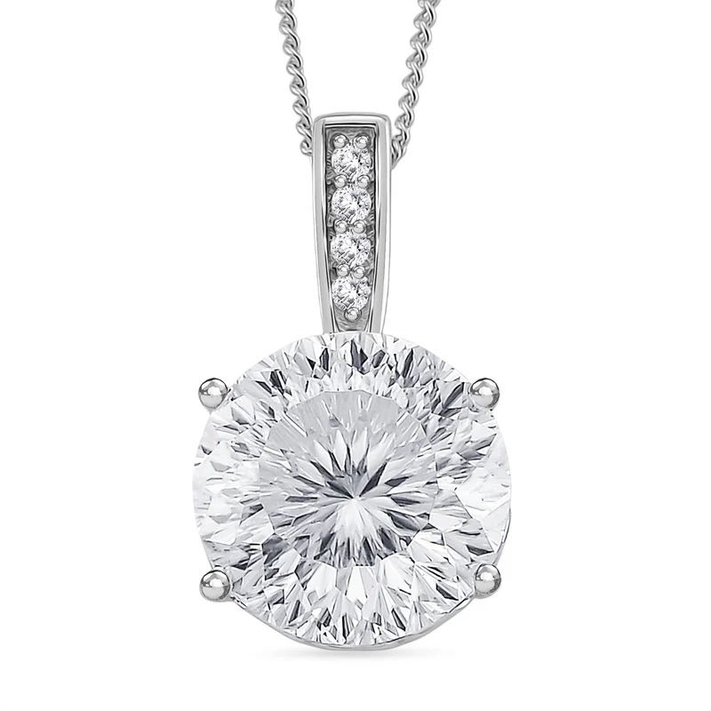 D'Joy Moissanit Schmuckset ca. 45 cm 925 Silber rhodiniert ca. 6.01 ct