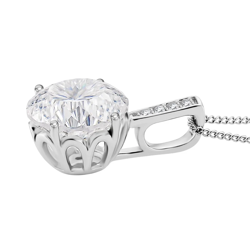 D'Joy Moissanit Schmuckset ca. 45 cm 925 Silber rhodiniert ca. 6.01 ct