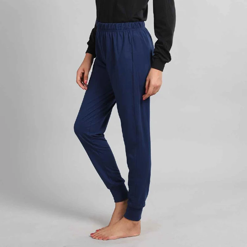Elastische, eng anliegende Damenhose; Größe M, Dunkelblau