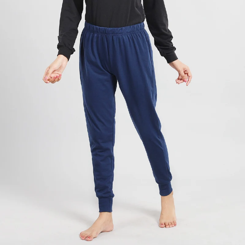 Elastische, eng anliegende Damenhose; Größe M, Dunkelblau