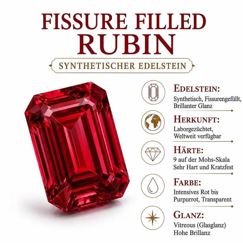 D'Joy Afrikanischer Rubin (Fissure gefüllt), Weißer Zirkon Ohrringe 925 Silber Rhodiniert ca. 1.85 ct