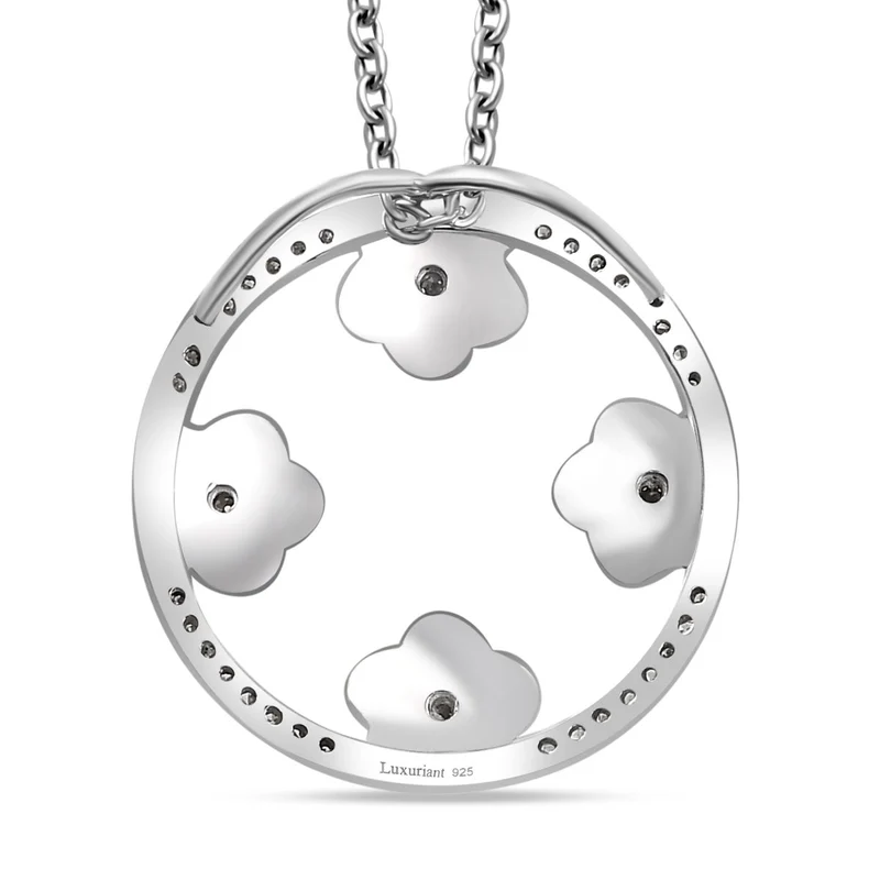 LUXURIANT DIAMOND - Lab Grown Diamant SI-GH Schmuckset 925 Silber rhodiniert ca. 0.25 ct