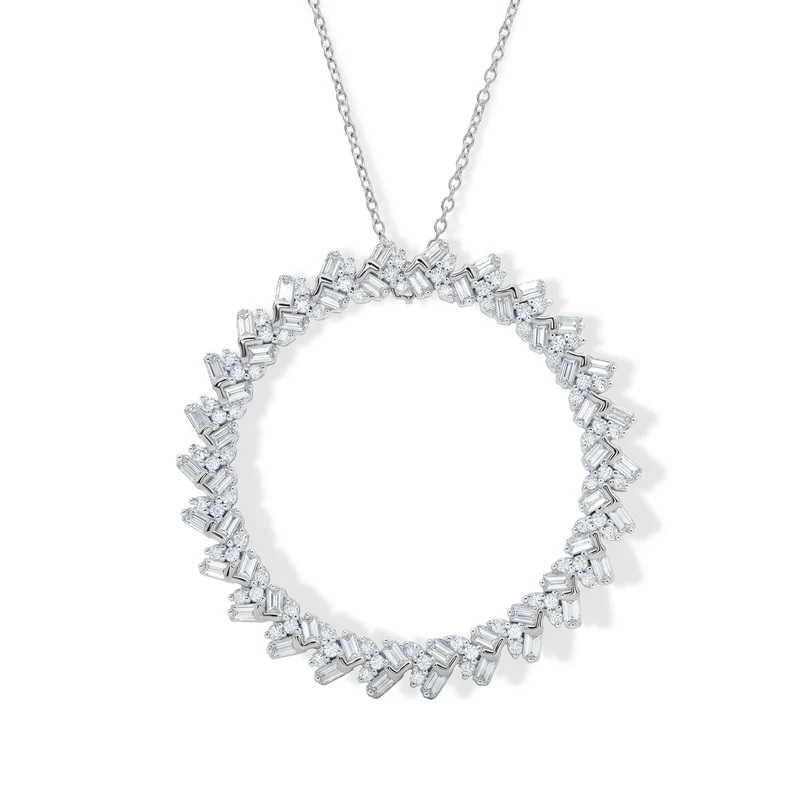 LUXURIANT DIAMOND - Lab Grown Diamant SI-GH Schmuckset ca. 50 cm 925 Silber Rhodiniert ca. 1.00 ct