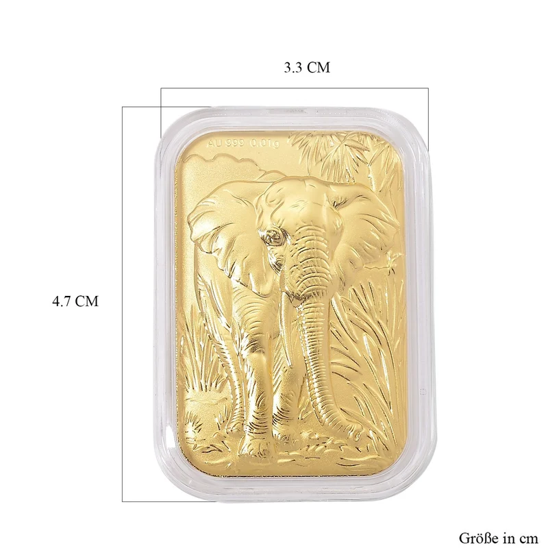 999er Goldfolie mit Doppel-Drachen-Motiv, 10mg