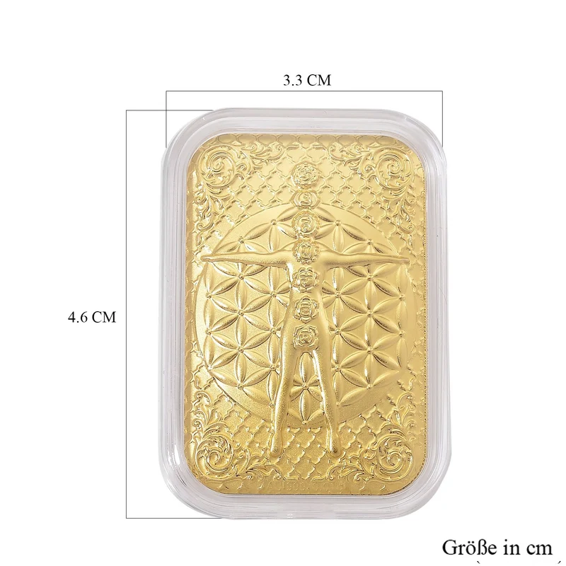 999er Goldfolie mit Doppel-Drachen-Motiv, 10mg