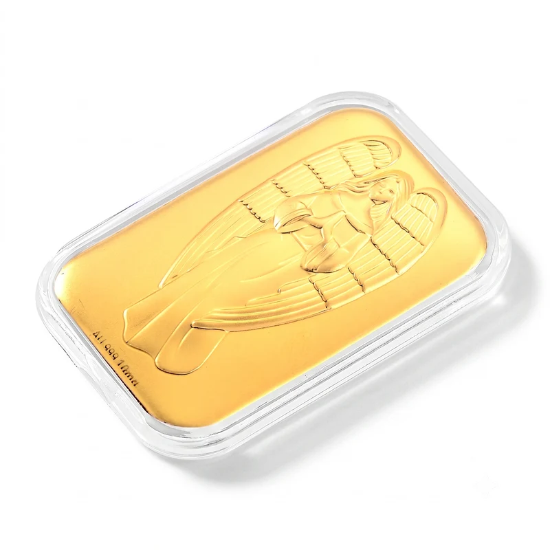 999er Goldfolie mit Doppel-Drachen-Motiv, 10mg