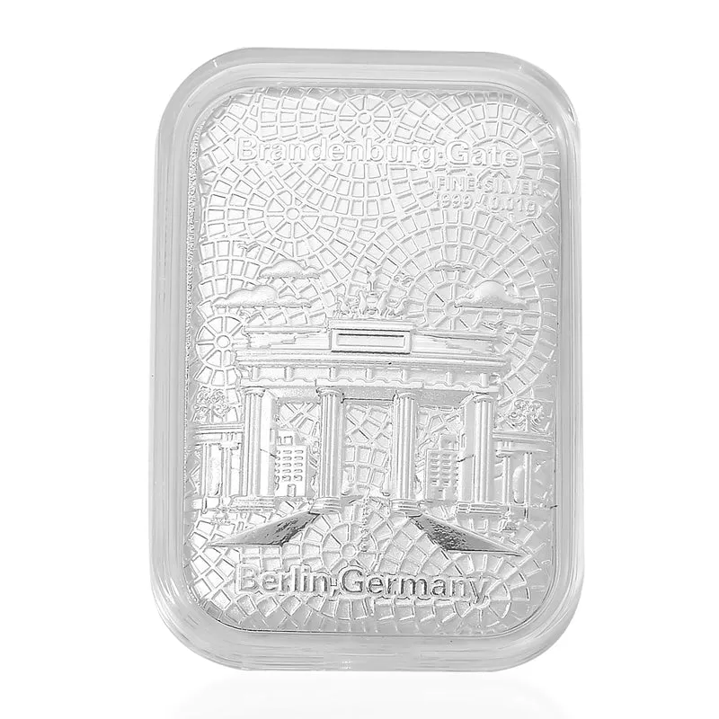 999er Silberfolie mit Kreuz-Motiv, ca. 26x40 mm. ca. 10.00 mg