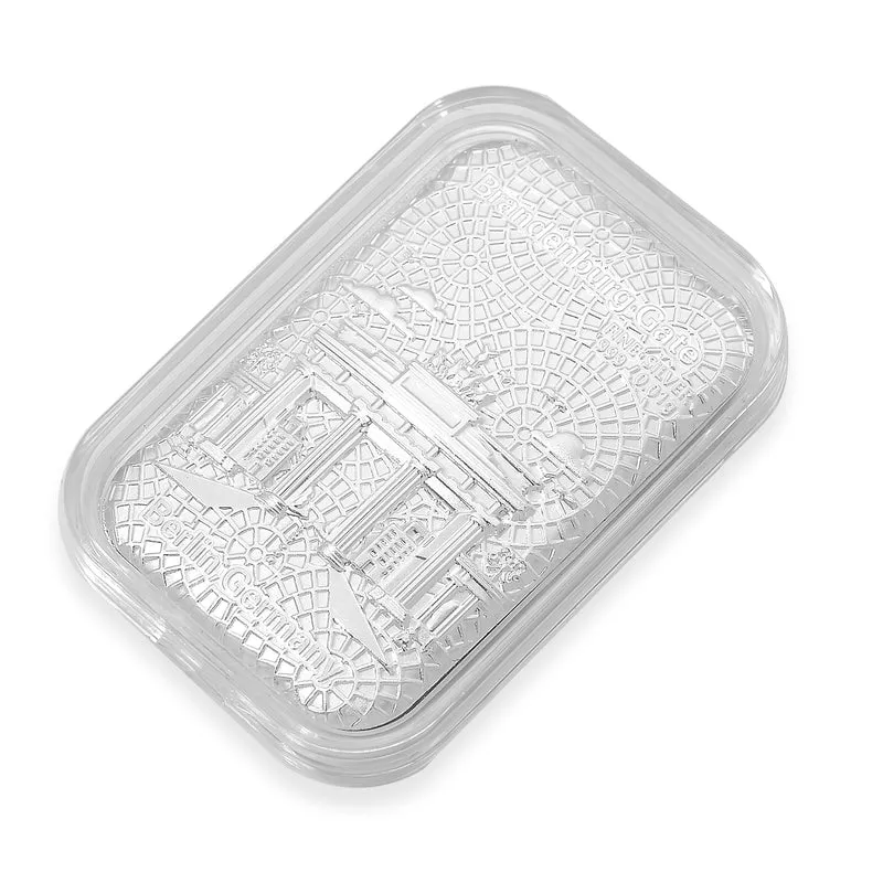 999er Silberfolie mit Kreuz-Motiv, ca. 26x40 mm. ca. 10.00 mg