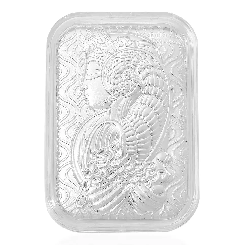 999er Silberfolie mit Kreuz-Motiv, ca. 26x40 mm. ca. 10.00 mg