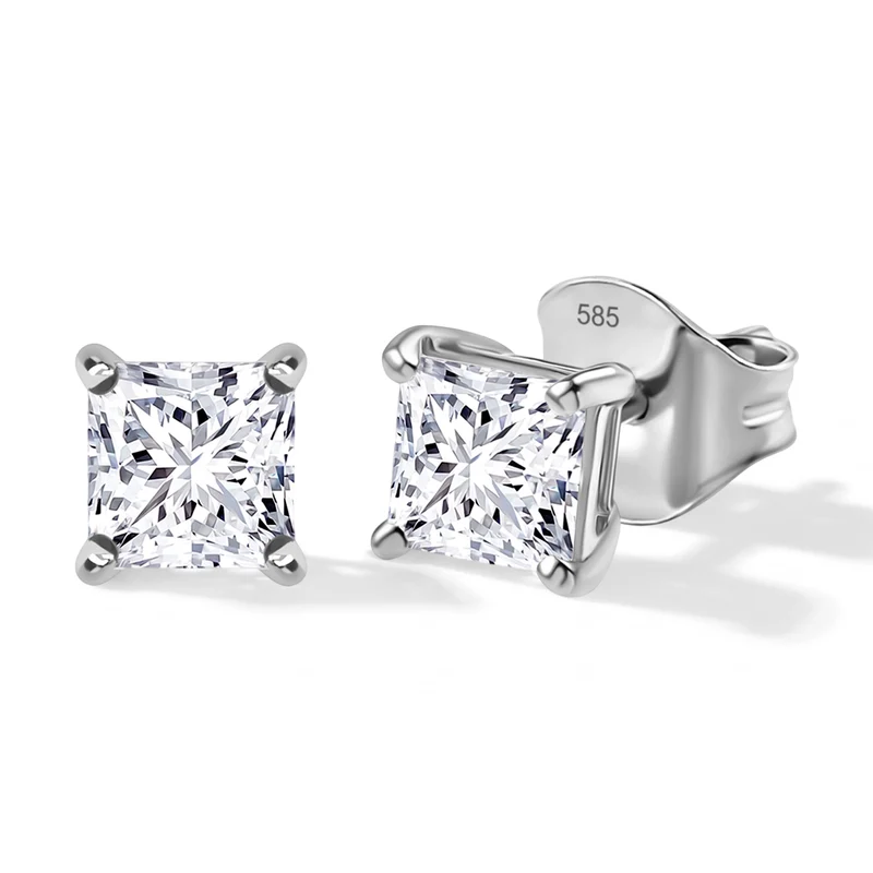 LUXURIANT 1 ct. SGL zertifizierte VS-EF Labor Diamant Ohrringe in 585 Weißgold