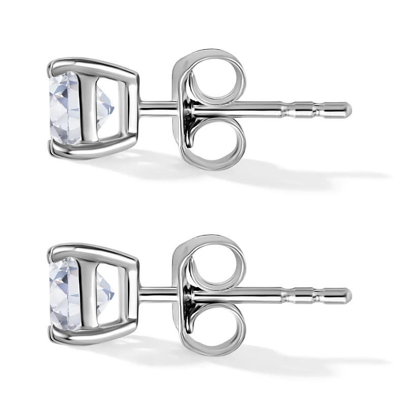 LUXURIANT 1 ct. SGL zertifizierte VS-EF Labor Diamant Ohrringe in 585 Weißgold