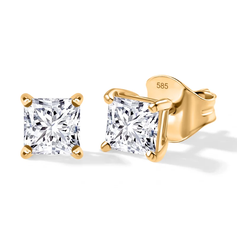 LUXURIANT 1 ct. SGL zertifizierte VS-EF Labor Diamant Ohrringe in 585 Weißgold