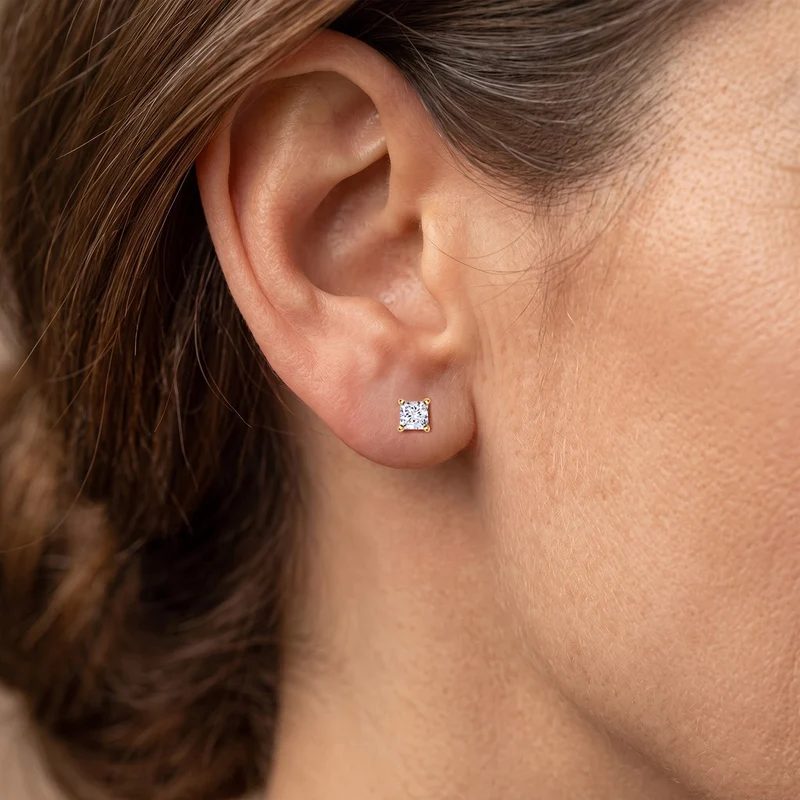 LUXURIANT 1 ct. SGL zertifizierte VS-EF Labor Diamant Ohrringe in 585 Weißgold