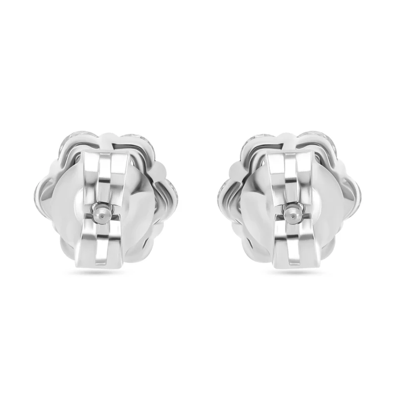 Luxuriant Diamond Lab Grown Diamant SI-GH Ohrringe 925 Silber Gelbgold Vermeil ca. 0.50 ct