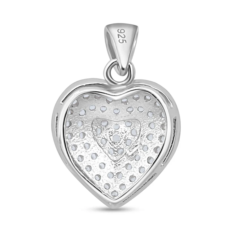 Lustro Stella Weißer Zirkonia Schmuckset 925 Silber rhodiniert
