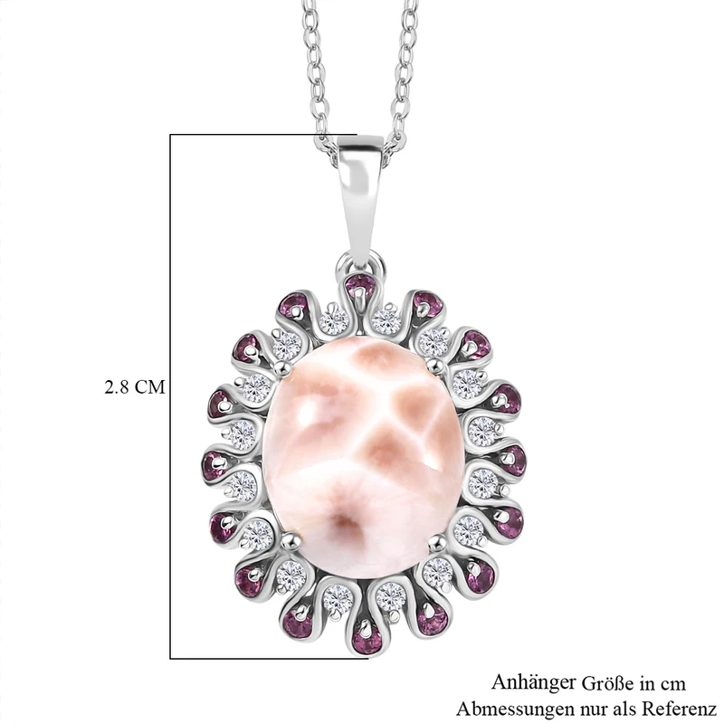 Djoy AA Natrolith, Weißer Zirkon Schmuckset 925 Silber rhodiniert ca. 6.26 ct