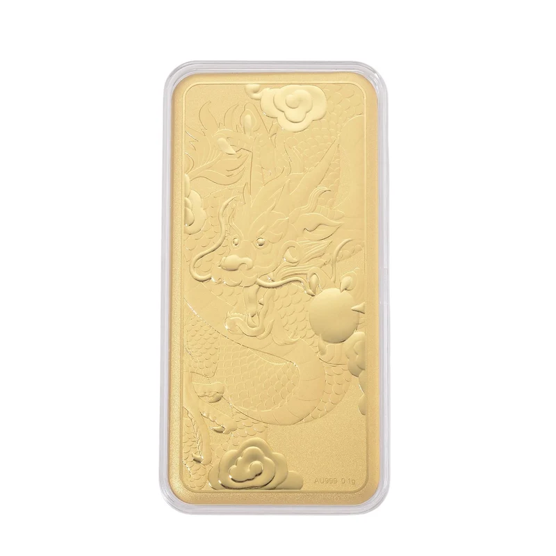 999er Goldfolie mit Pixiu-Motiv, 100mg, 16x8cm