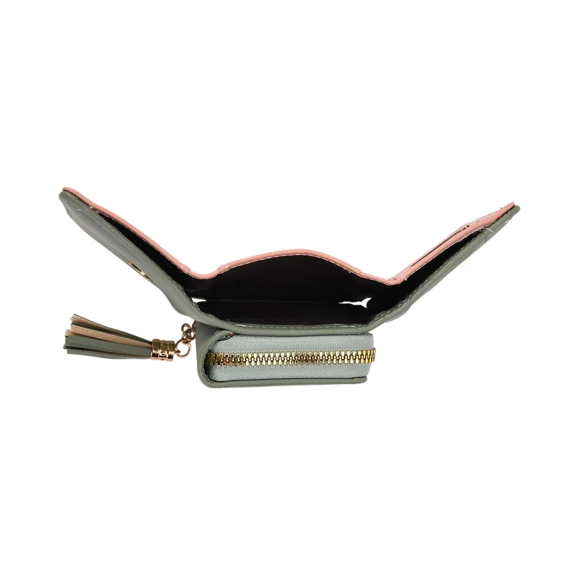 Portemonnaie mit RFID-Schutz, Reißverschluss und Kartenfächern, 22,5x11 cm, Braun