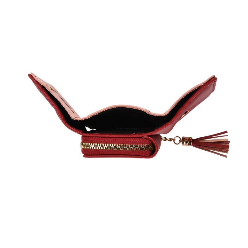 Portemonnaie mit RFID-Schutz, Reißverschluss und Kartenfächern, 22,5x11 cm, Braun