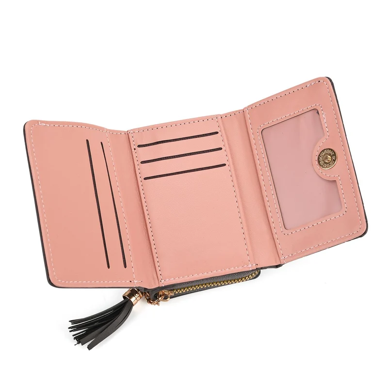 Portemonnaie mit RFID-Schutz, Reißverschluss und Kartenfächern, 22,5x11 cm, Braun
