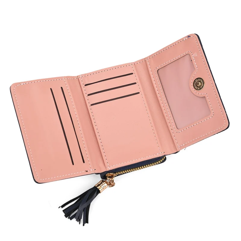 Portemonnaie mit RFID-Schutz, Reißverschluss und Kartenfächern, 22,5x11 cm, Braun