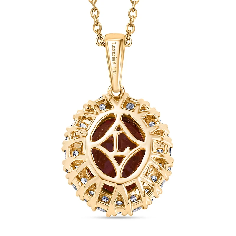 AAA Byzantinischer Turmalin, Lab Grown Diamant Schmuckset ca. 50 cm 417 Gold ca. 2,56 ct.