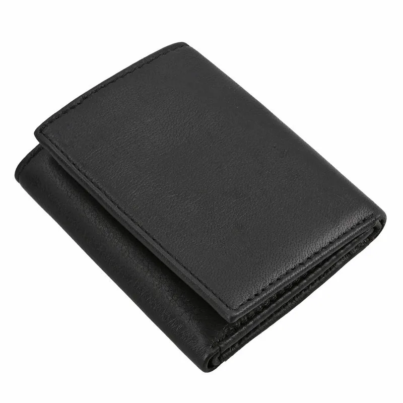 Klassische Geldbörse, 100% echtes Leder, RFID geschützt, braun