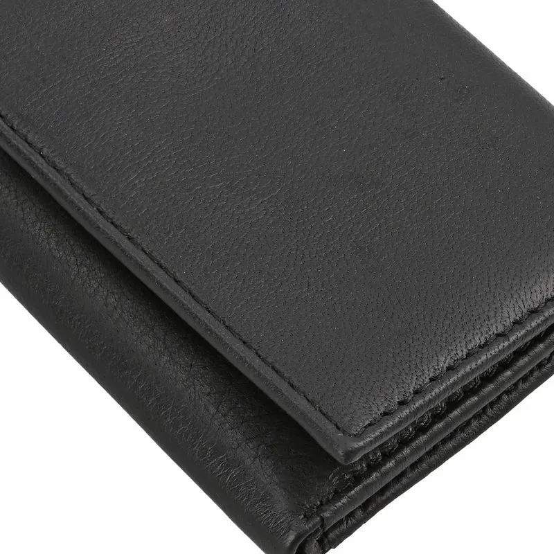Klassische Geldbörse, 100% echtes Leder, RFID geschützt, braun