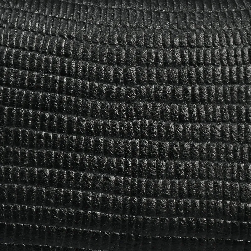 LA MAREY Geldbörse aus Leder mit RFID Schutz und Eidechsen Prägung, 18,4 x 10,2 cm, Schwarz