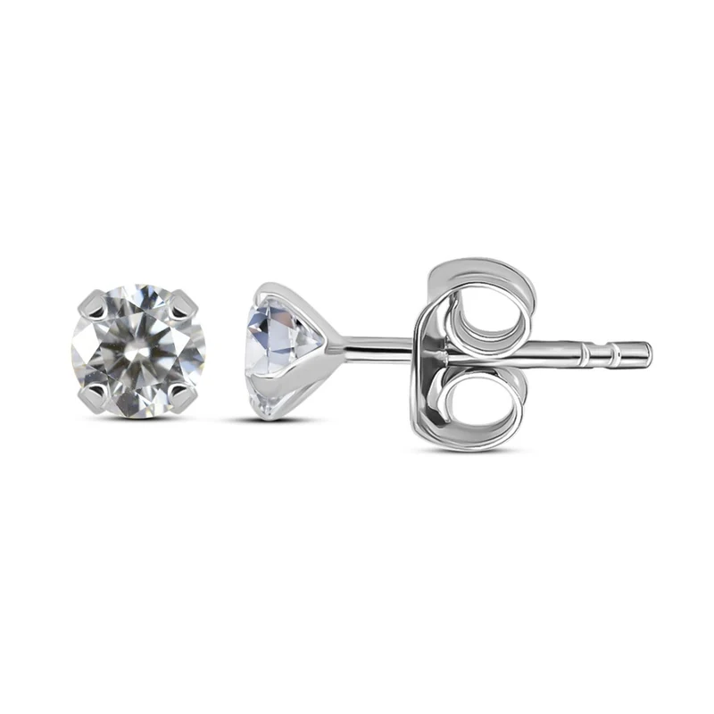 D'Joy Moissanit Ohrringe 925 Silber vergoldet ca. 0.88 ct