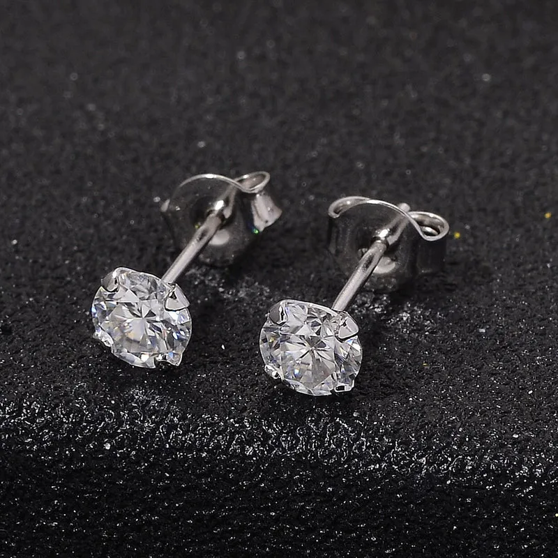 D'Joy Moissanit Ohrringe 925 Silber vergoldet ca. 0.88 ct