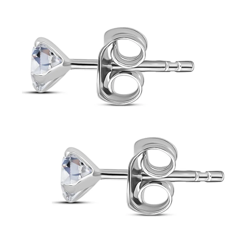 D'Joy Moissanit Ohrringe 925 Silber vergoldet ca. 0.88 ct