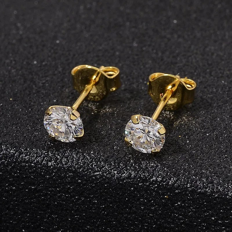 D'Joy Moissanit Ohrringe 925 Silber vergoldet ca. 0.88 ct
