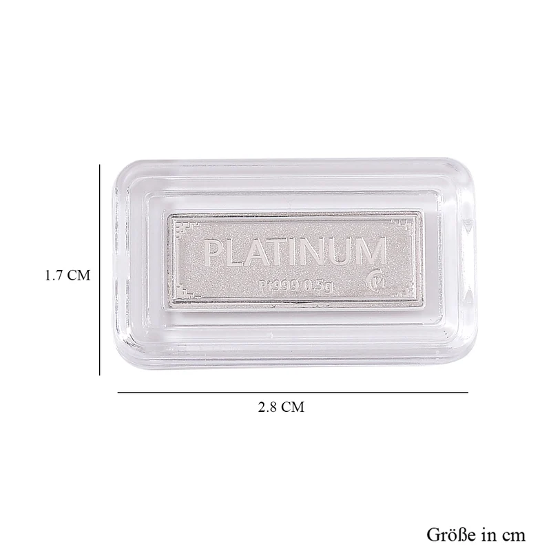 999er Platin-Folie, 500mg, 1,7x2,8cm