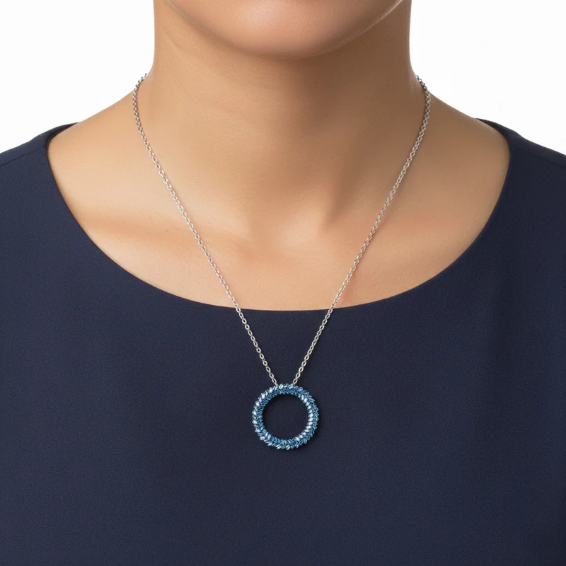 LUXURIANT SGL zertifizierter VS-EF Labor gelber Diamant Anhänger mit 50cm Kette, 925 Silber rhodiniert - 1 ct.