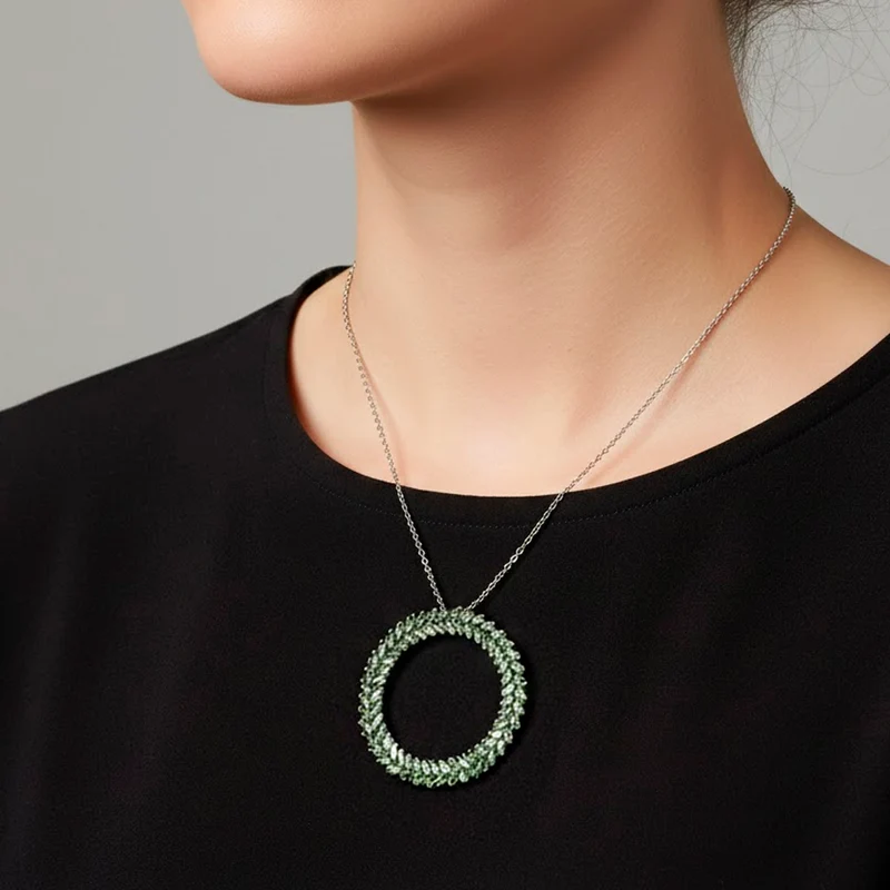 LUXURIANT SGL zertifizierter VS-EF Labor gelber Diamant Anhänger mit 50cm Kette, 925 Silber rhodiniert - 1 ct.