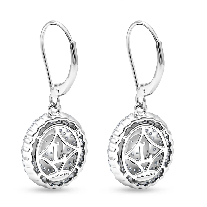 LUXURIANT 1 ct. SI-GH Labor Diamant Ohrringe, 925 Silber rhodiniert