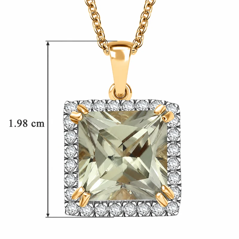 LUXORO AAA Turkizit, Weißer Diamant AGI zertifiziert Schmuckset (10-15 Werktage Lieferzeit) ca. 50 cm 585 Gold ca. 4.35 ct