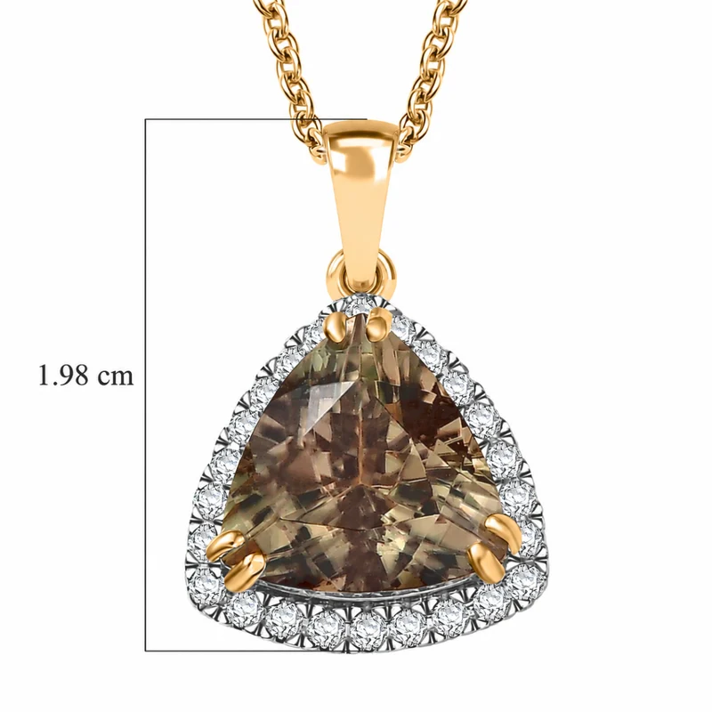 LUXORO AAA Turkizit, Weißer Diamant AGI zertifiziert Schmuckset (10-15 Werktage Lieferzeit) ca. 50 cm 585 Gold ca. 2.79 ct