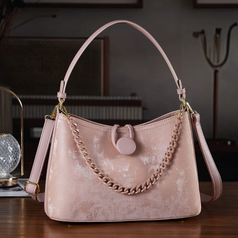 Crossbody Taschen Set 2 teilig mit Reißverschlussfach und Innenfach 30 x 12 x 20 cm Schwarz