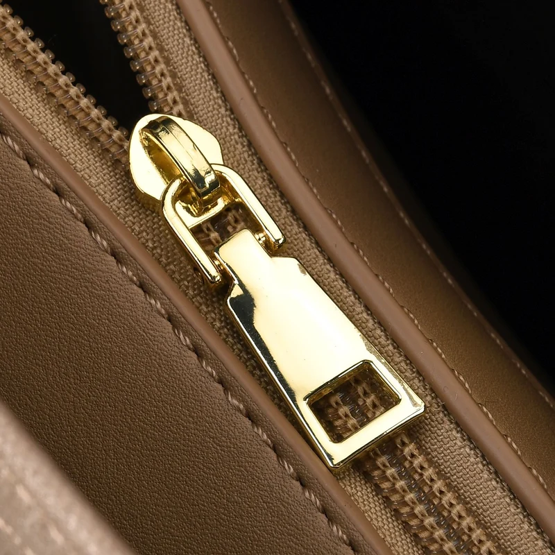 Crossbody Taschen Set 2 teilig mit Reißverschlussfach und Innenfach 30 x 12 x 20 cm Schwarz