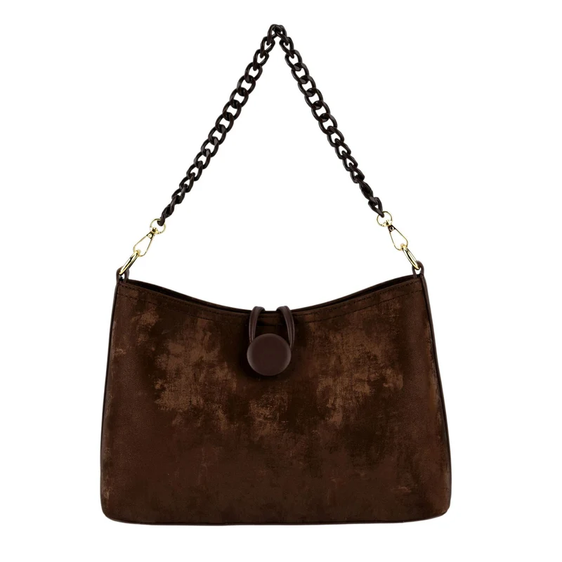 Crossbody Taschen Set 2 teilig mit Reißverschlussfach und Innenfach 30 x 12 x 20 cm Schwarz